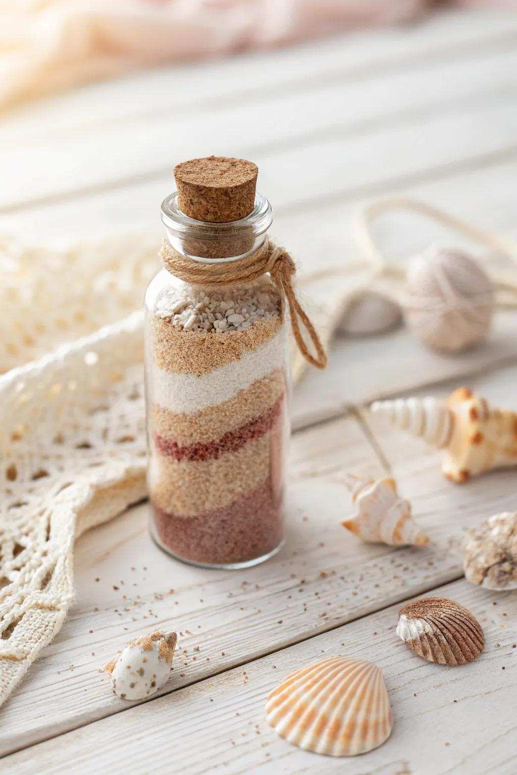 Conjure your own enchantment with these captivating glittery sand vials—ideally suited for a mermaid-centric gathering!