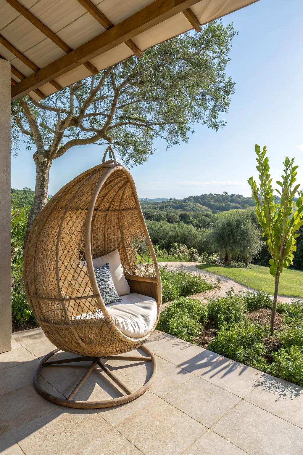 Connect with nature through organic materials.