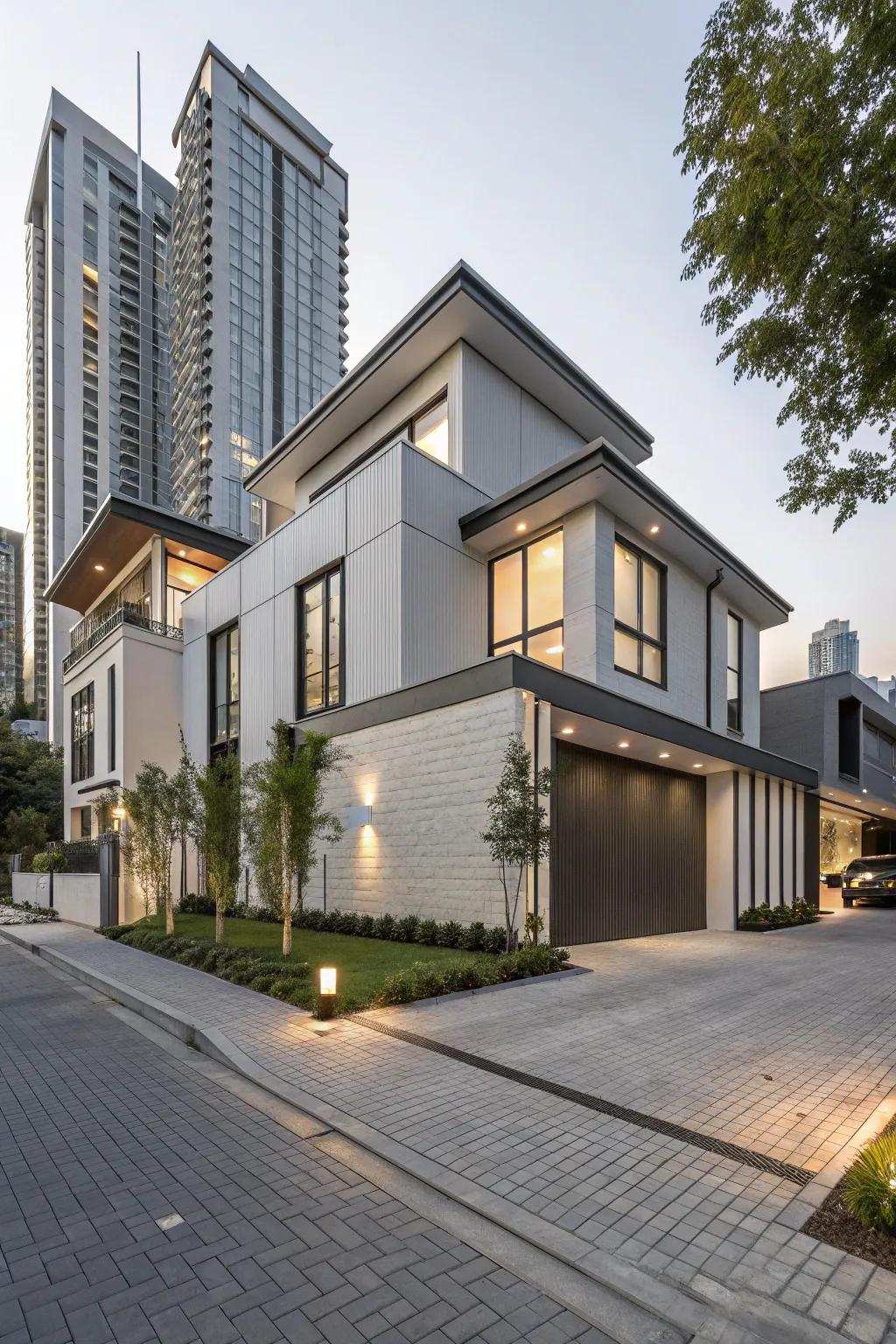 Contemporary simplicity highlights clean lines and refined design.