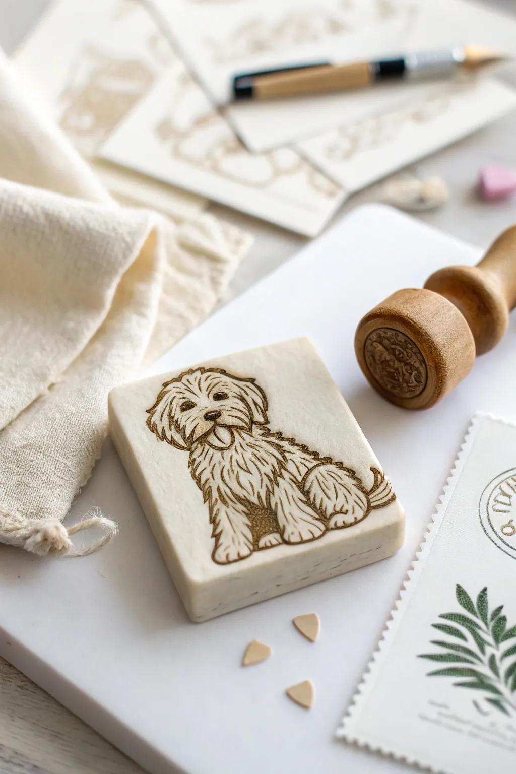 Craft your pet-inspired imprints for a tailored detail to your tasks!