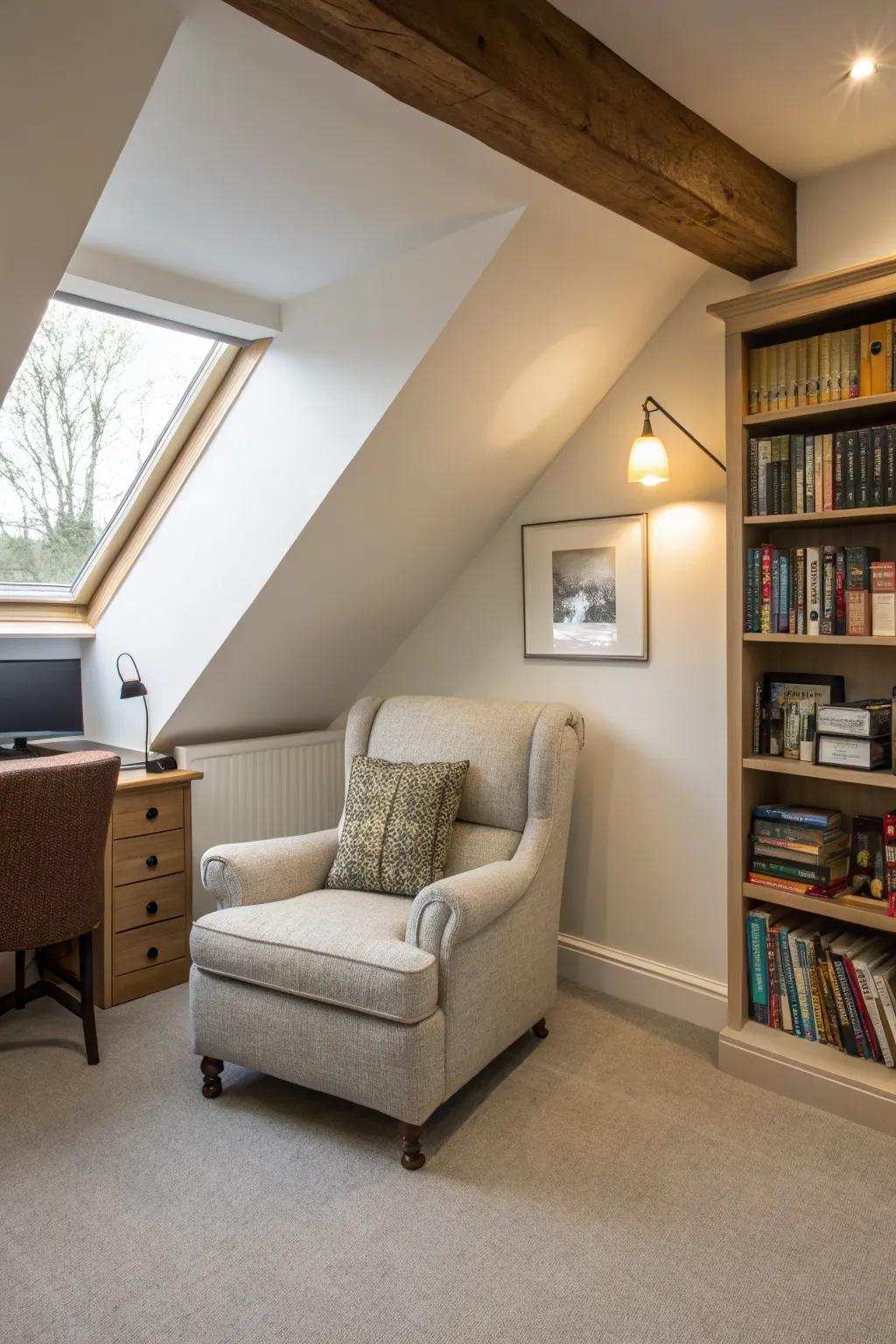 Creating a relaxing reading area within your office