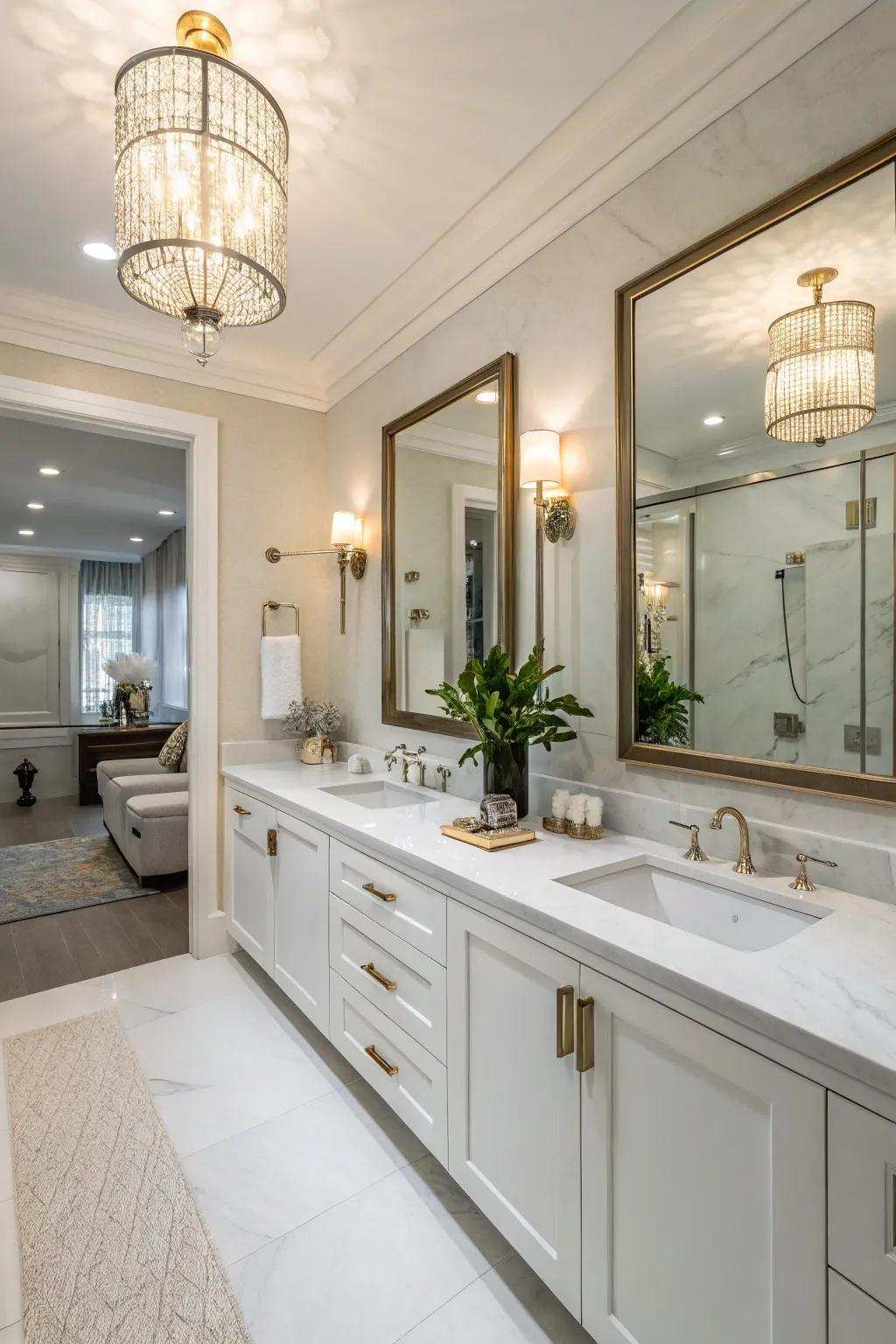 Crystalite countertops provide a contemporary and useful solution.
