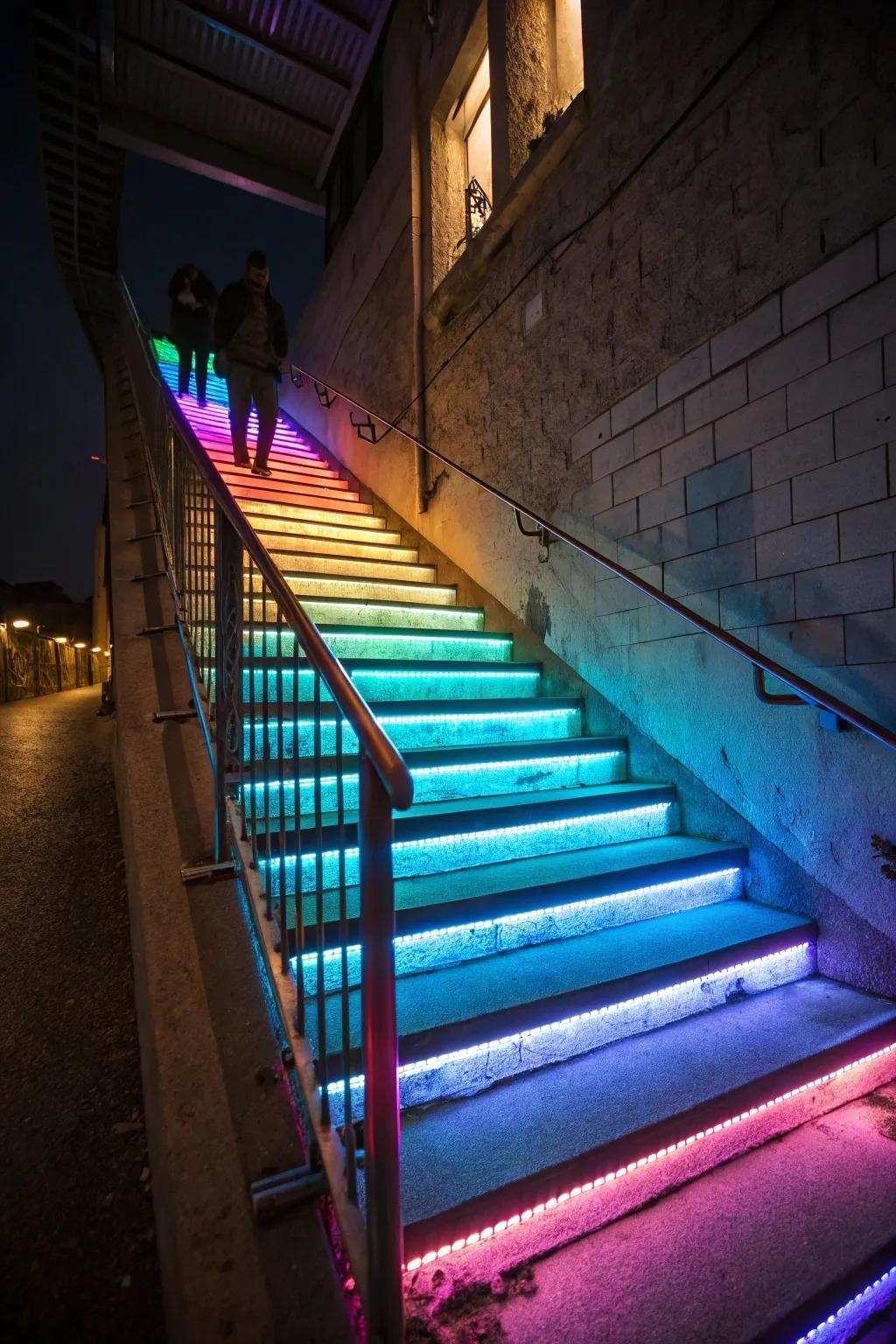 Customize your space with dynamic color LEDs.