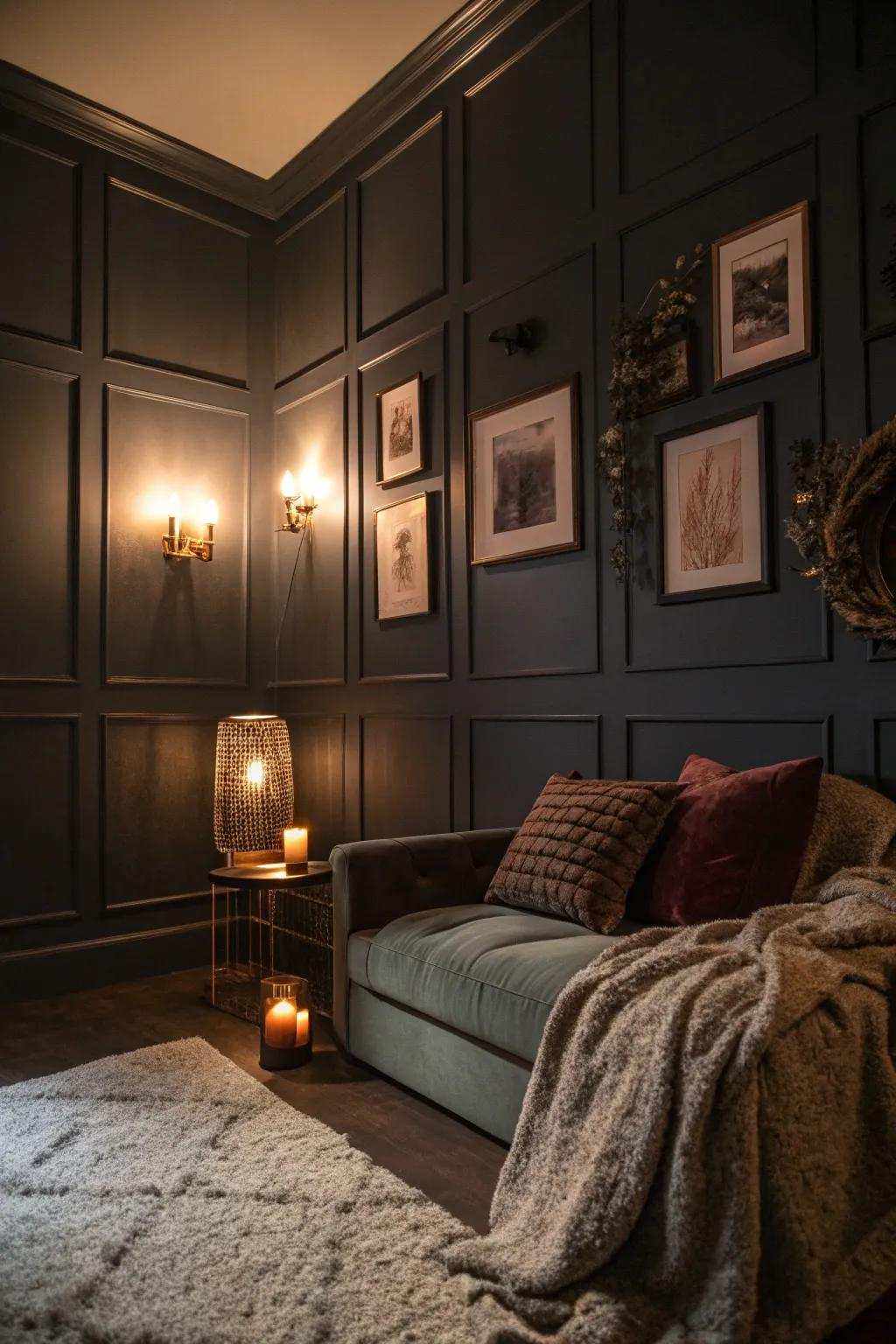 Dark palettes fashion comfortable atmospheres