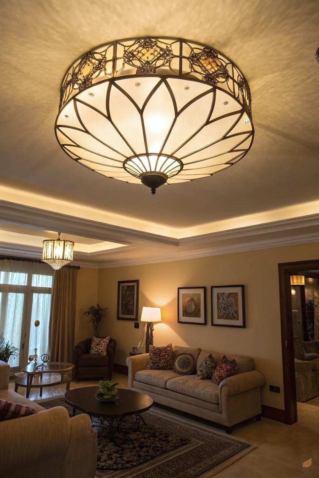 Decorative lighting adds artistic appeal to your decor.