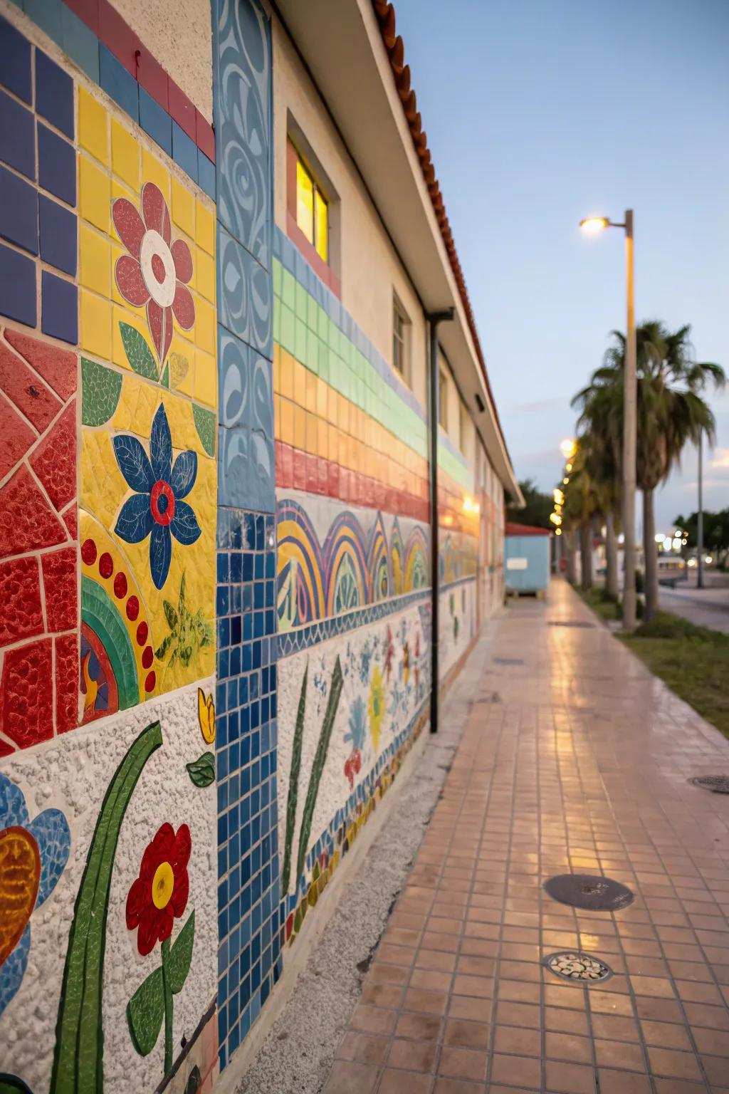 Decorative panels add a vibrant and playful accent.