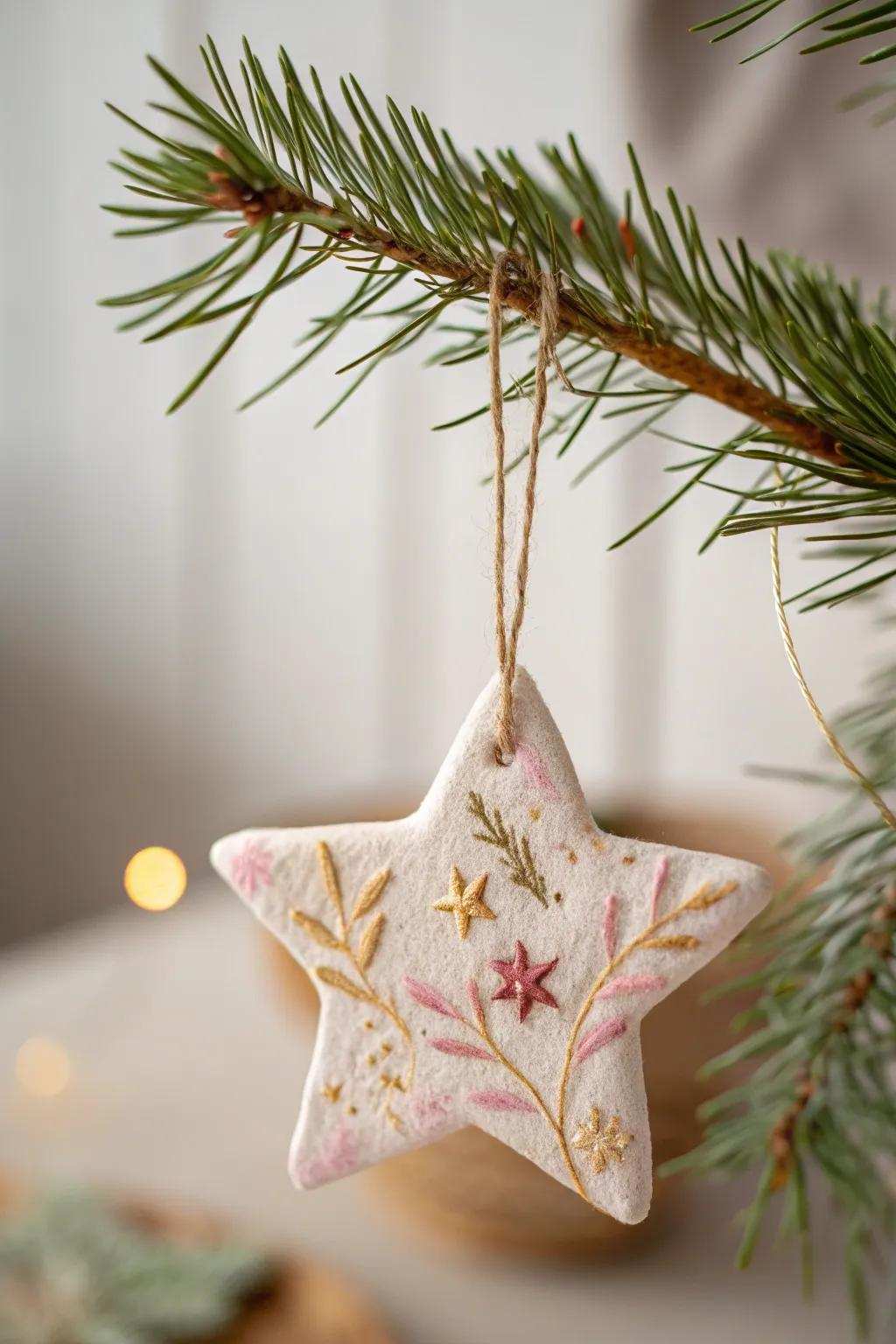 Design your personal holiday magic with these charming baked dough decorations.