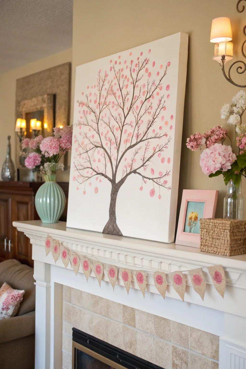 Digit impression blossom trees offering a personal sensation.