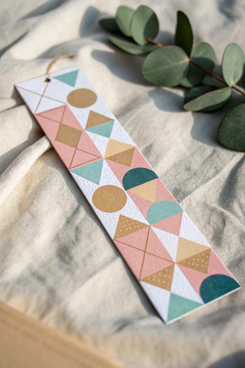 Discover the beauty of symmetry with this handcrafted minimalist page saver.