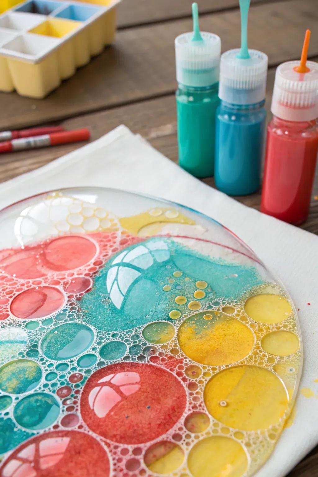 Discover the joy of foam art – where creativity and playfulness meet in a splash of vibrant colors!
