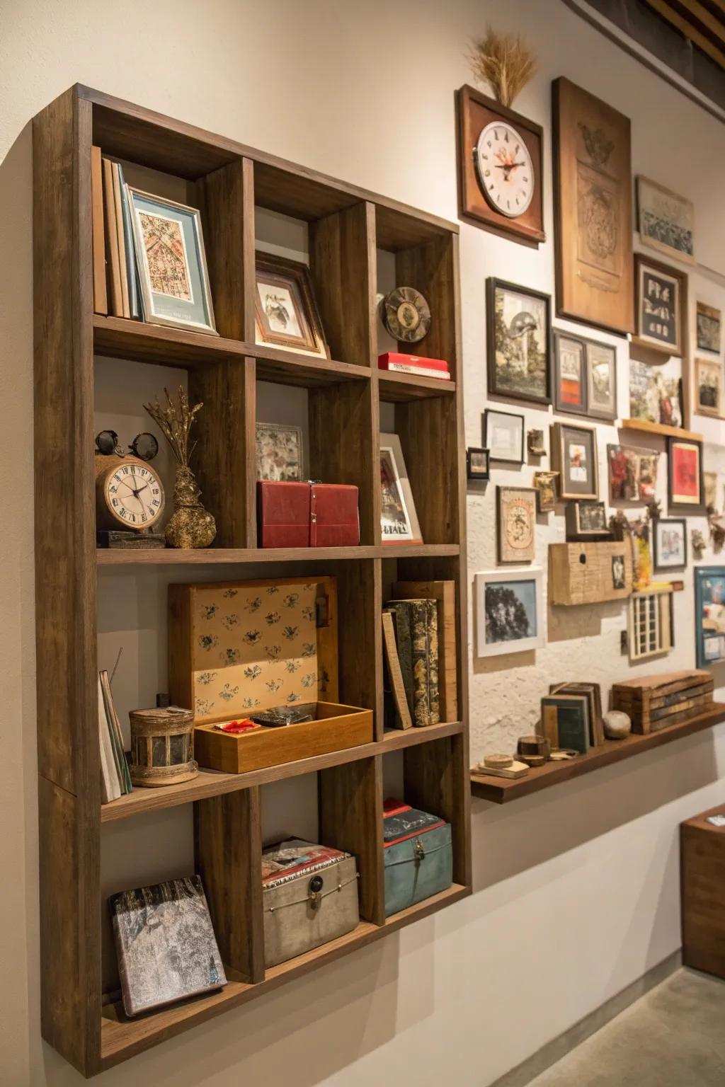 Display boxes transform storage into art.