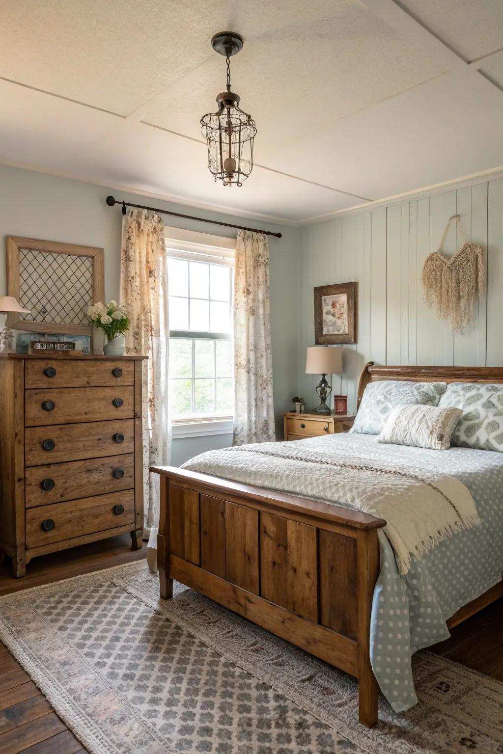 Distinctive character introduced through reclaimed home furnishings