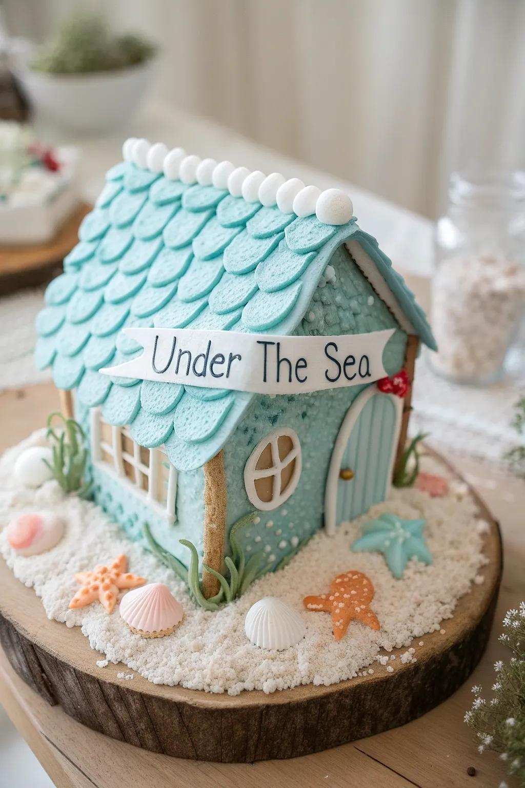 Dive into sweetness using this charming below the surface gingerbread house, where undulations of inventiveness encounter minimalist beauty.