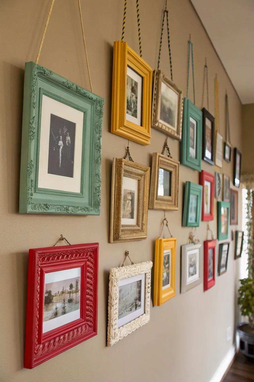 Diverse frame integrations adding a playful vibe.