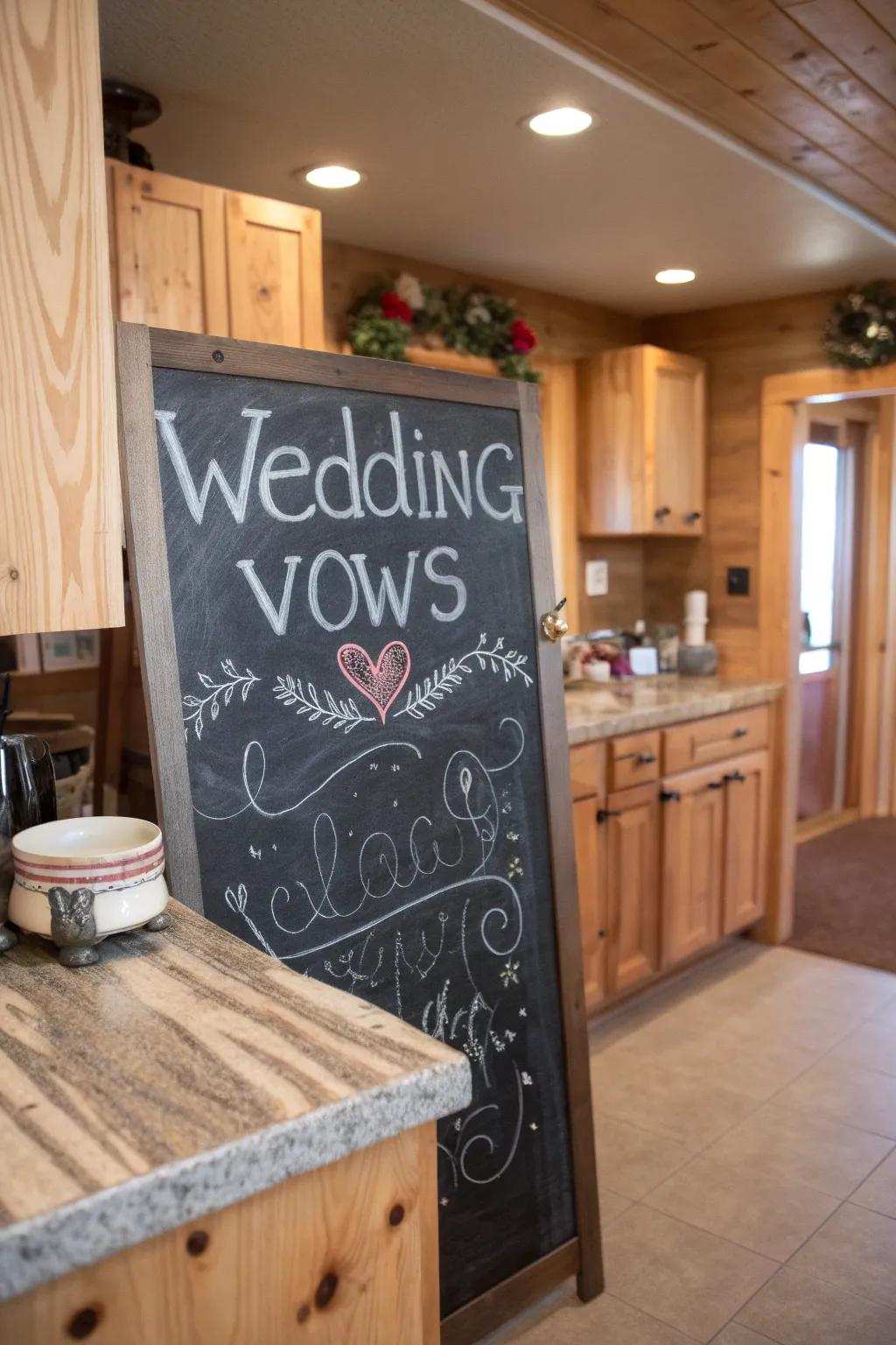 DIY charm through writing surface commitments in a countryside cooking area.