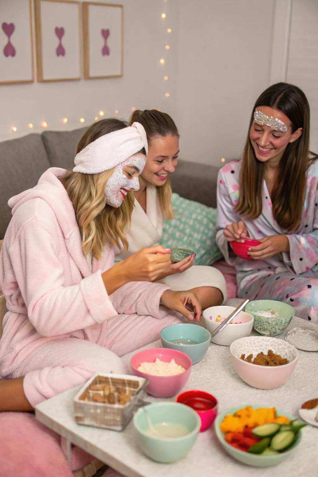 DIY facial masques make for a delightful and engaging spa activity.