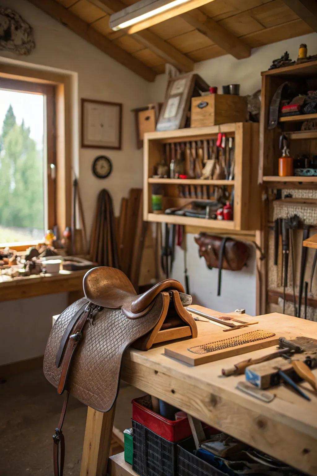 DIY projects personalize gear area aesthetics.