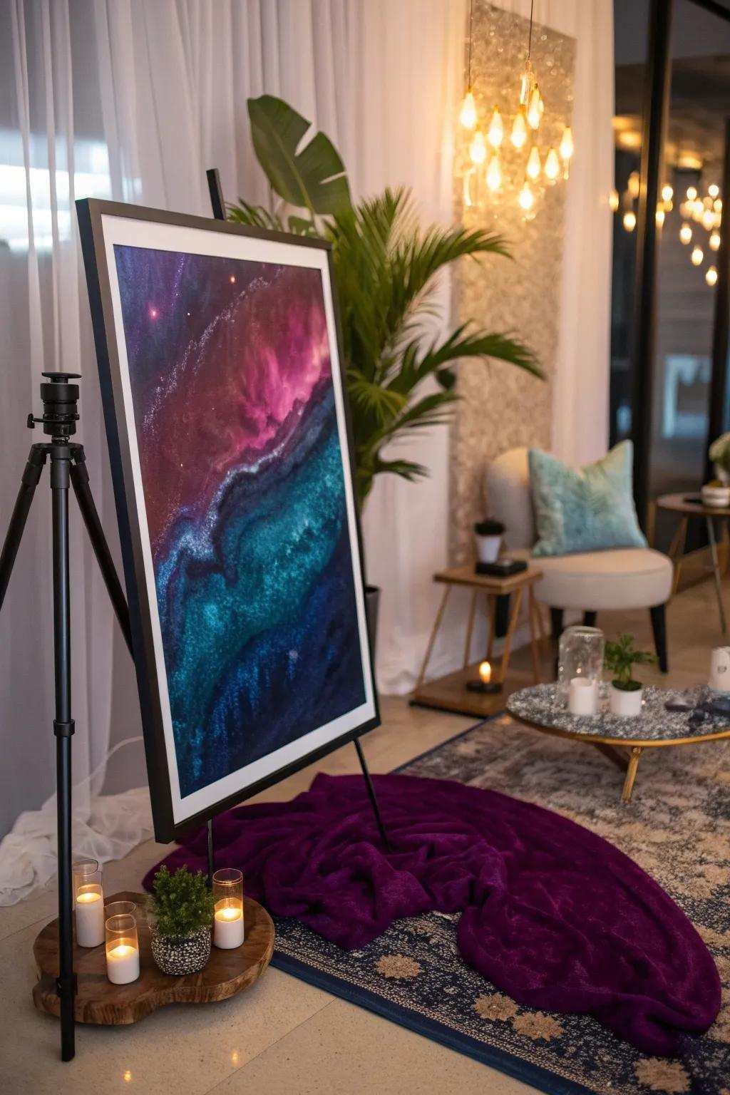 Draw in your audience with abstract art on your event adverts! 🎨 #AbstractArt #ModernDesign