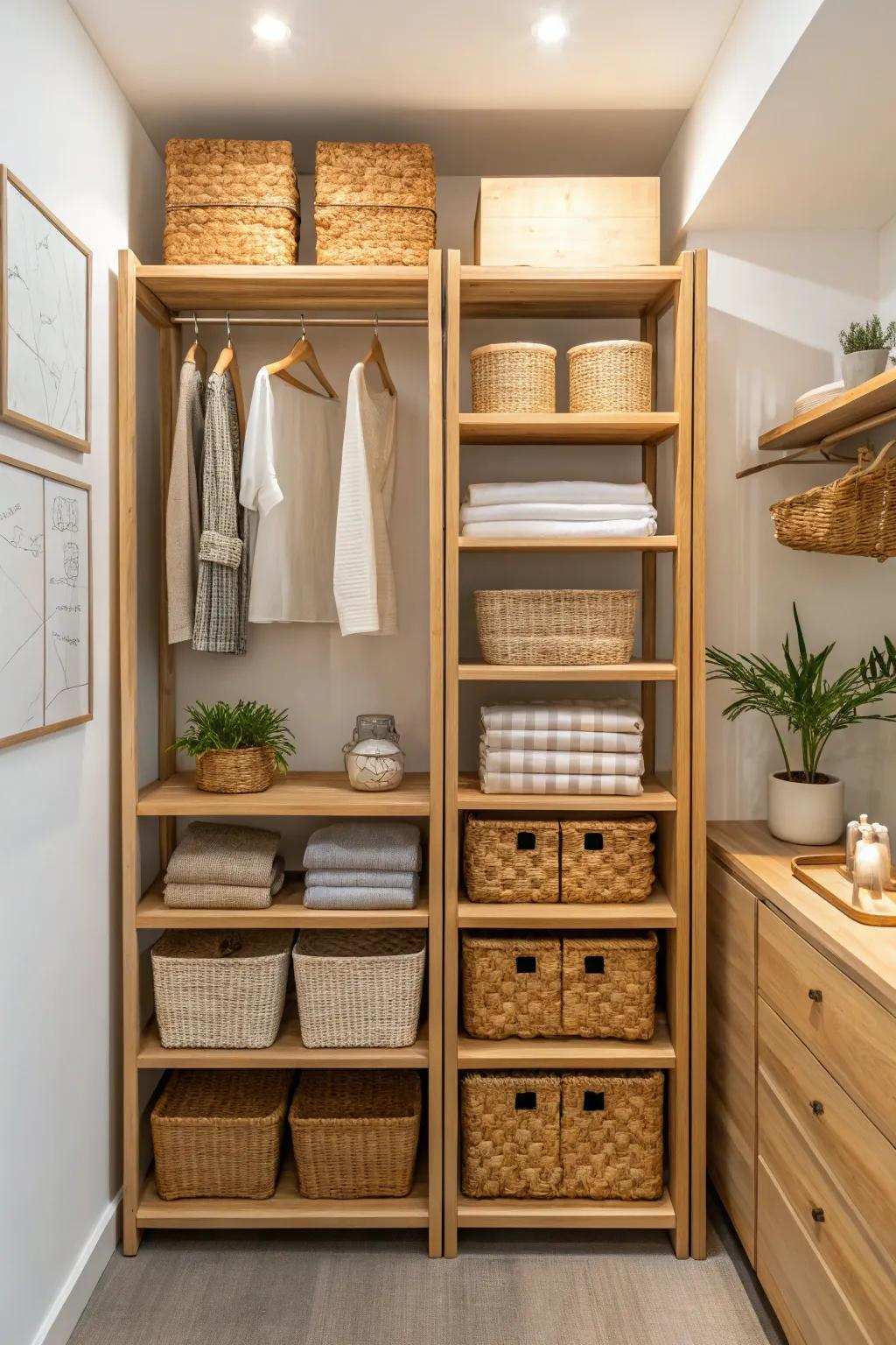 Eco-friendly materials add sustainability and style.