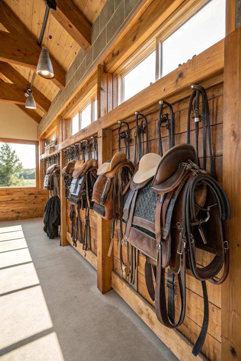 Eco-friendly racks convey a sustainable style declaration.