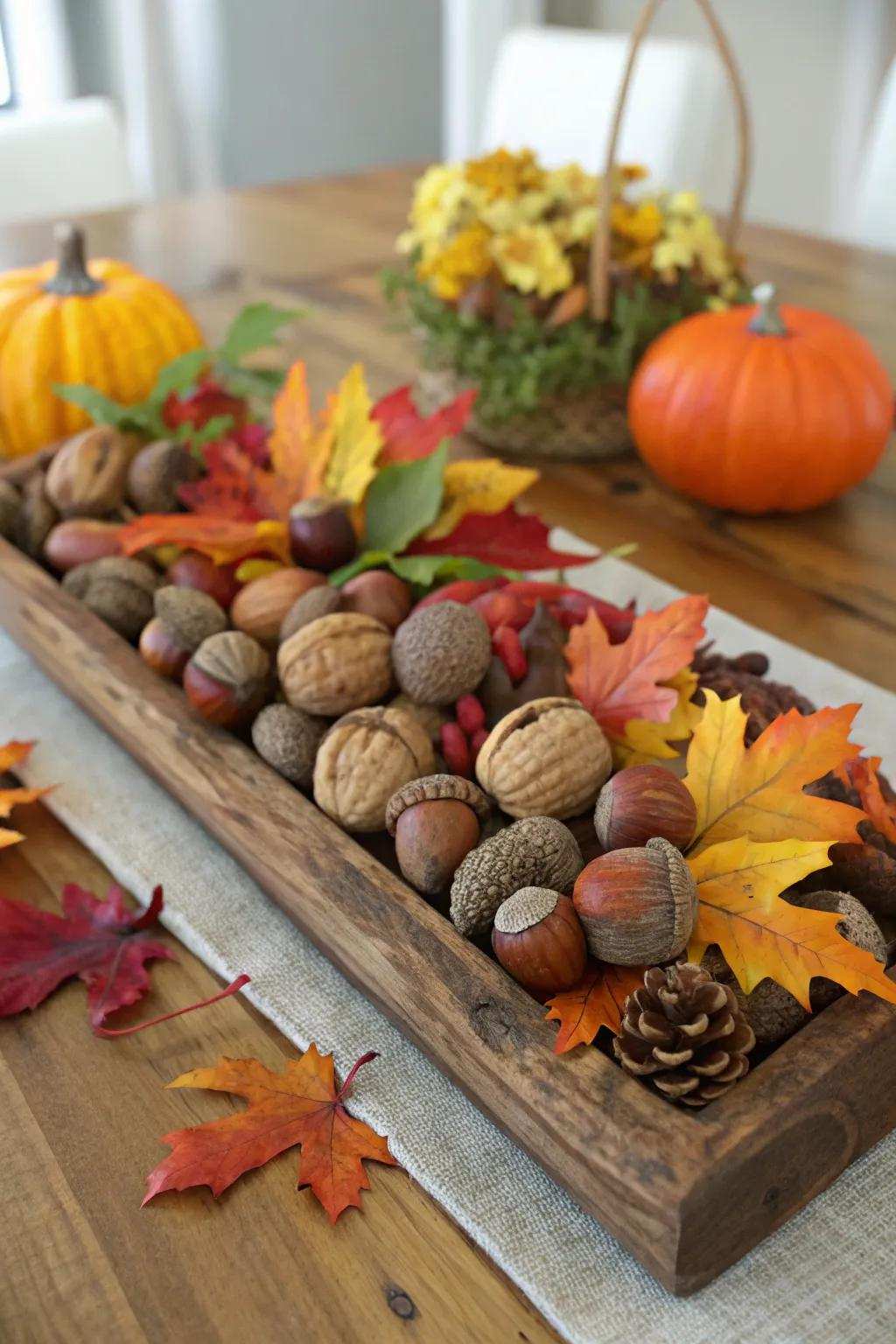 Edible details make the centerpiece interactive and fun.