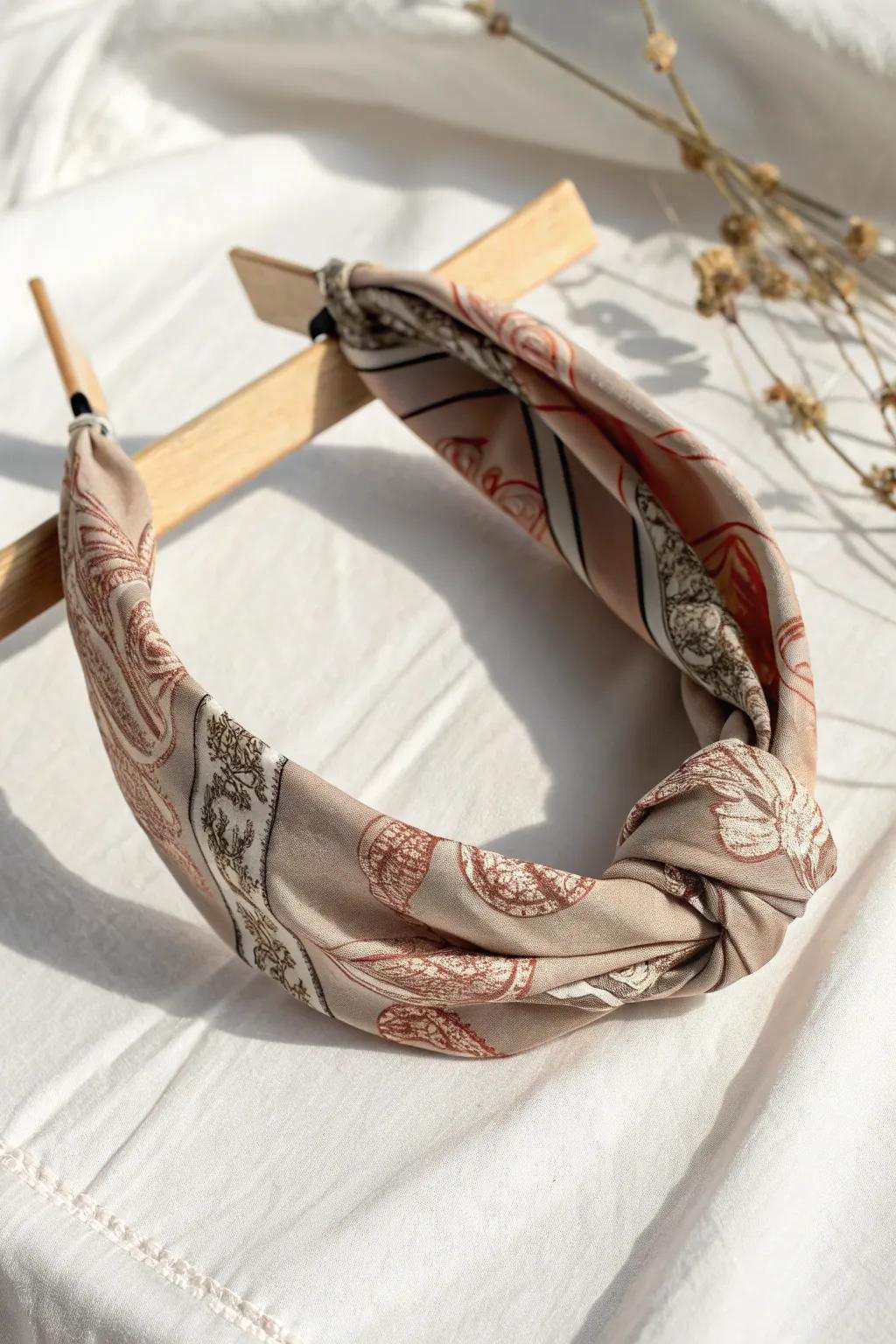 Elevate your aesthetic with handcrafted refinement: Uncover the charm of our patterned brow bands.