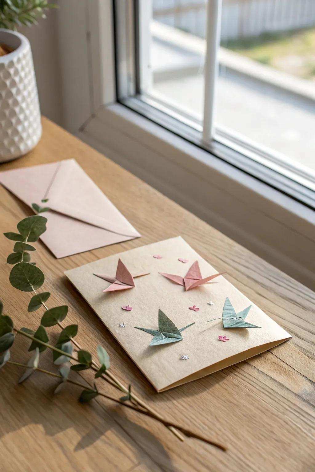 Elevate your birthday greetings with delightful origami touches. Simple, elegant, and oh so charming!