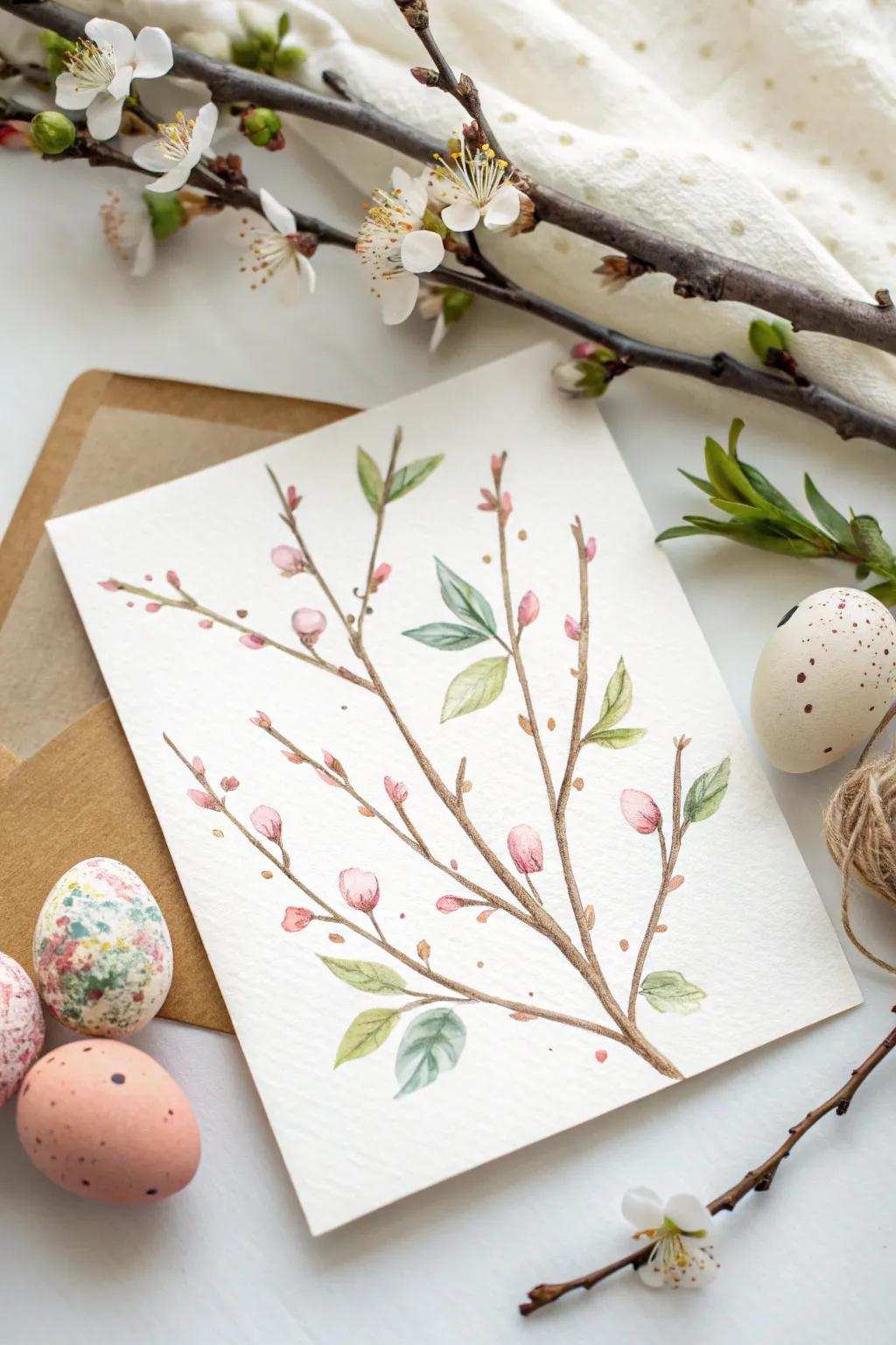 Elevate your Easter greetings with minimalist liquid color charm.