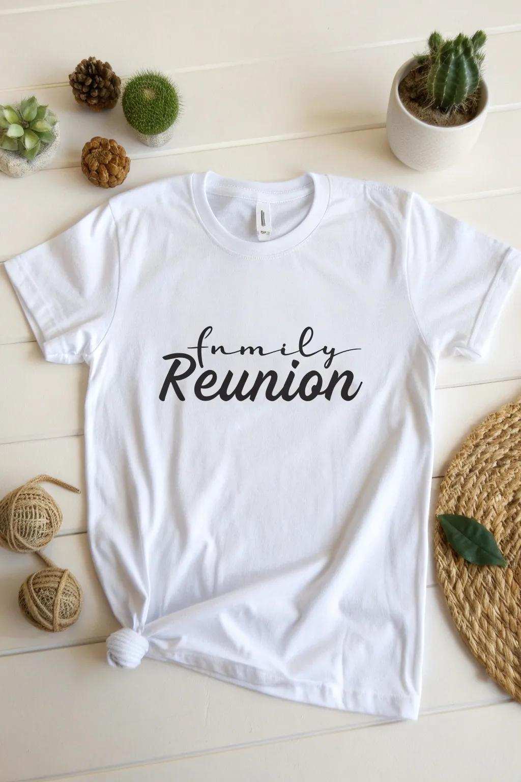 Elevate your family get-together with an element of elegance and individual refinement. #TypographyMagic