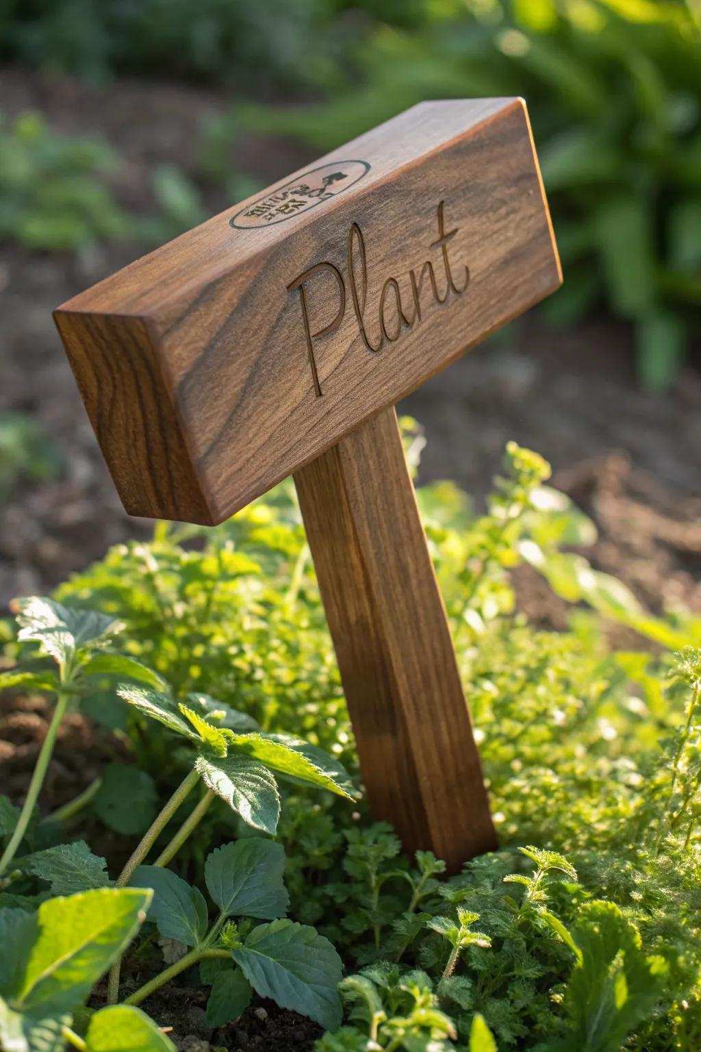 Elevate your garden aesthetics with handcrafted timber markers that blend charm with functionality.