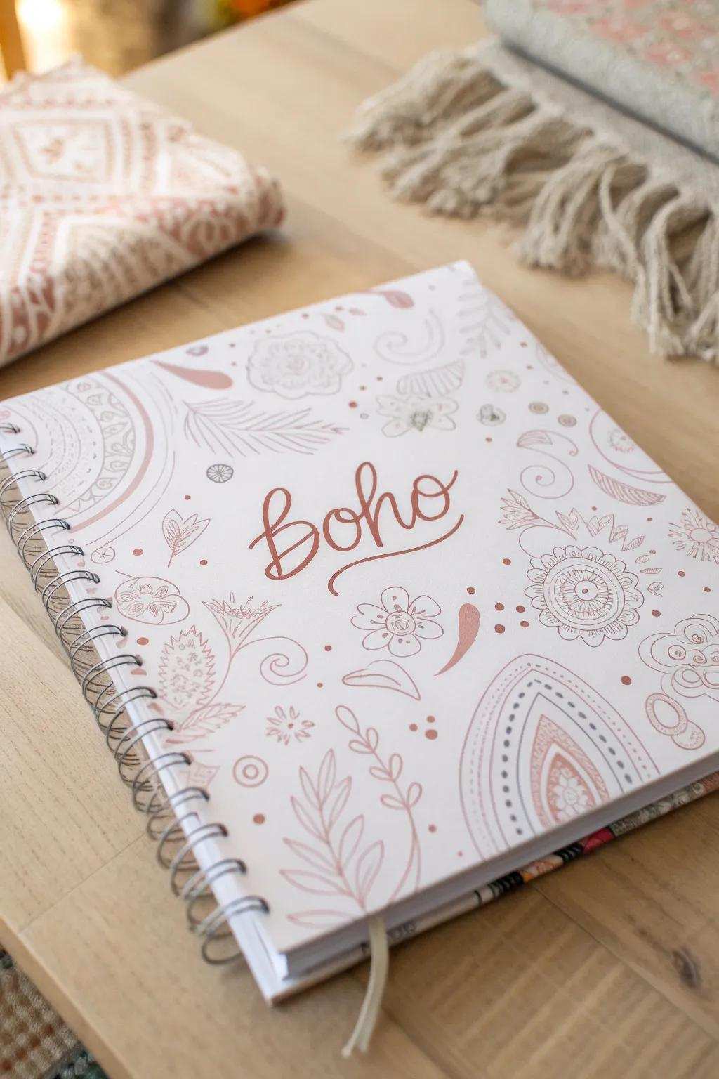 Elevate your imagination with doodles, transforming your binder into an expressive work of art.