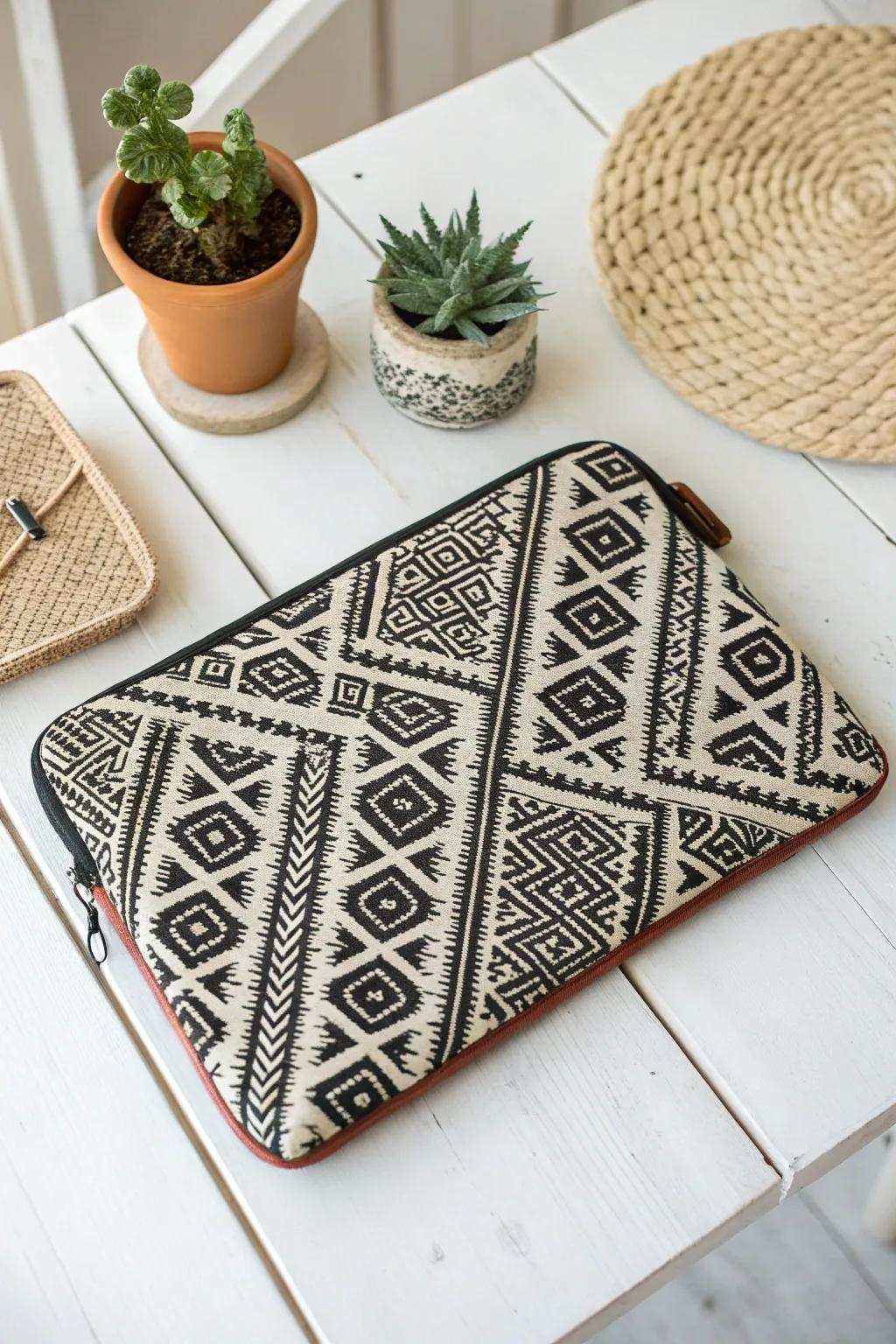 Elevate your tech aesthetic through this exquisitely crafted portable computer envelope—wherein audacious designs encounter minimalist elegance.