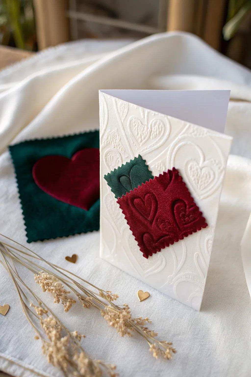 Elevate your Valentine's note game using a sensation of opulent textile. #ValentinesDay #MinimalistElegance