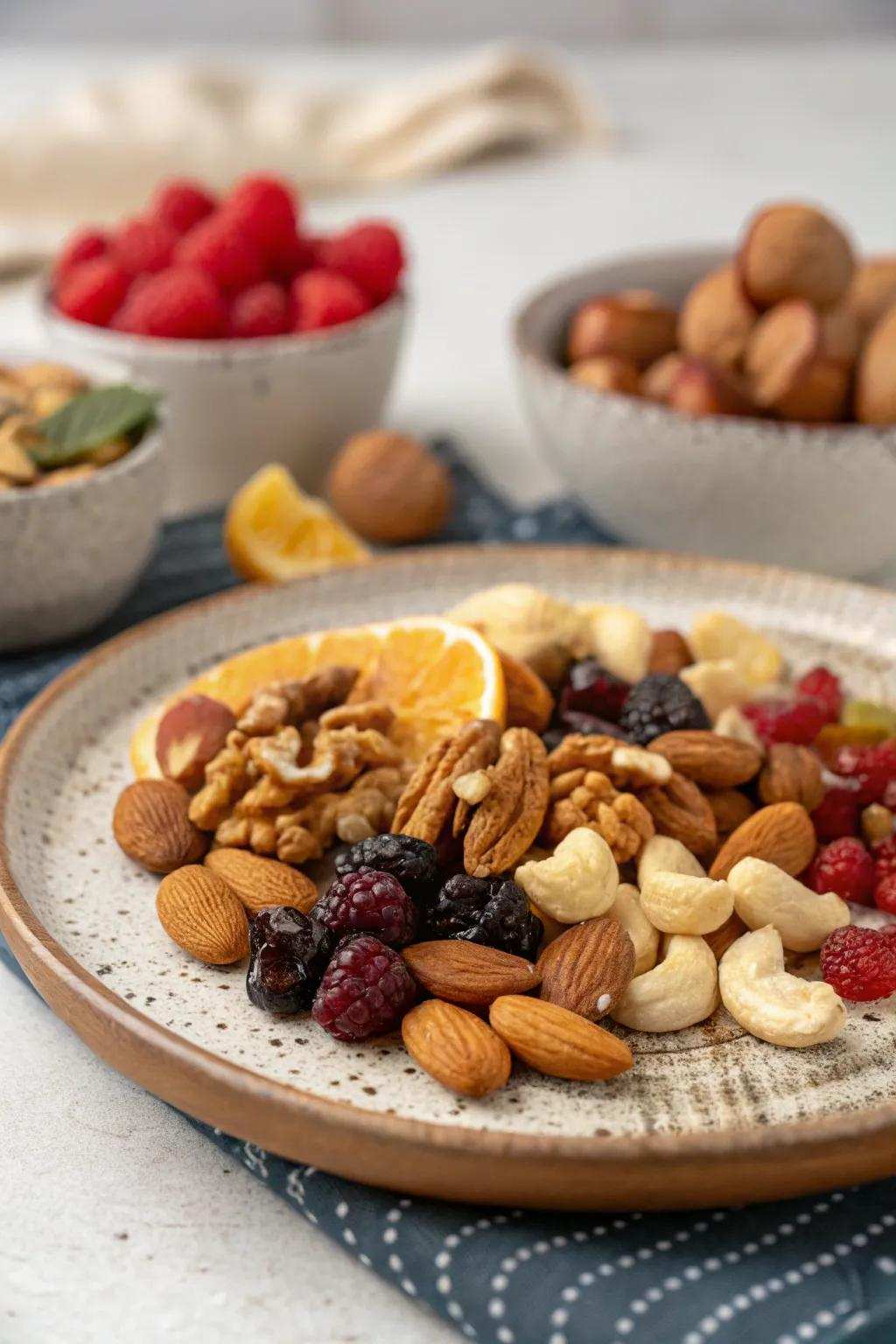Embark on a crunchy and sweet journey with a kernel-rich adventure cold plate.