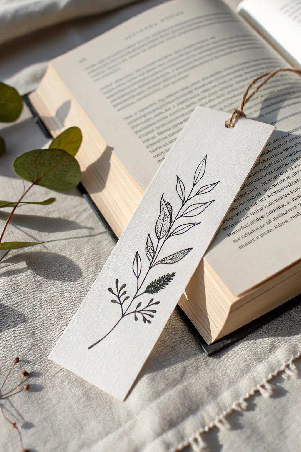 Embrace modern minimalism with this elegantly simple page saver design.