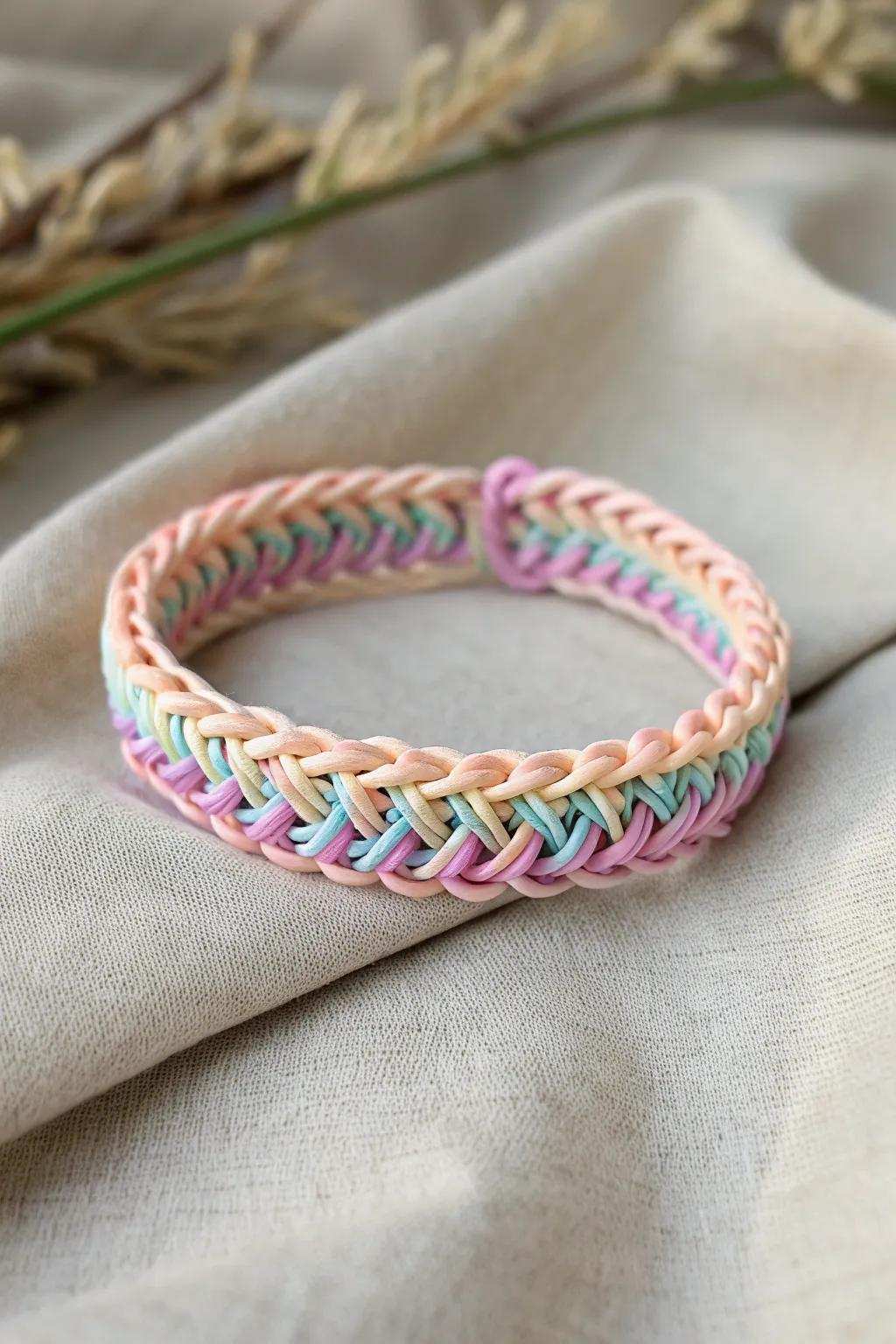 Embrace style with the perplexing magnificence of the six-strand wristband.