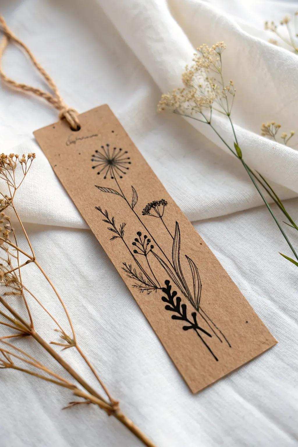 Embrace the charm of simplicity with this rustic kraft stock page saver, perfect for nature lovers and minimalists alike.
