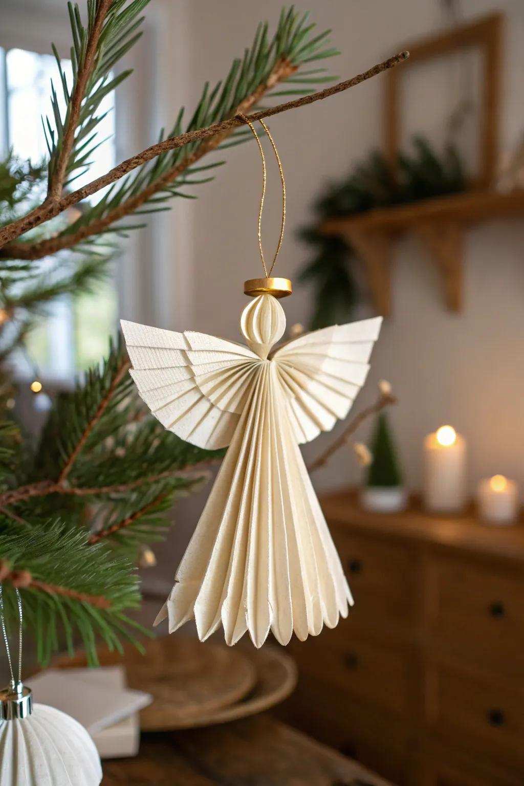 Embrace the magic of the season with whimsical paper seraphs, adding a hint of elegance to your holiday decorations.