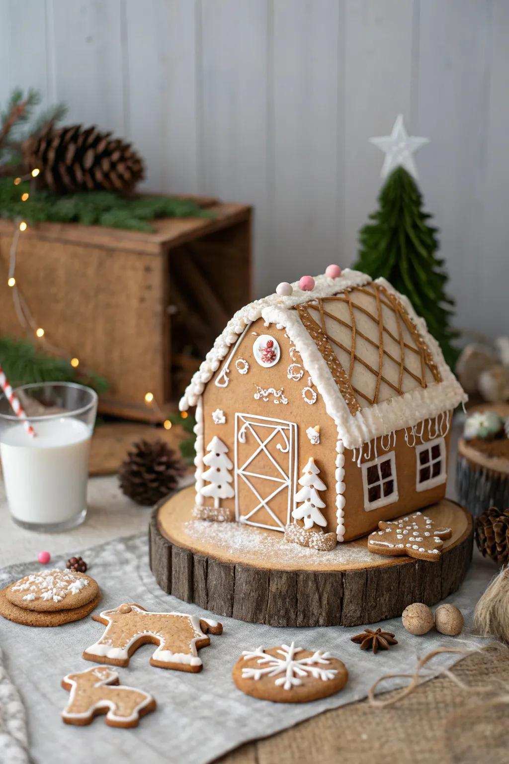 Embrace the quaint charm of a gingerbread homestead, where clarity is matched with artistry.