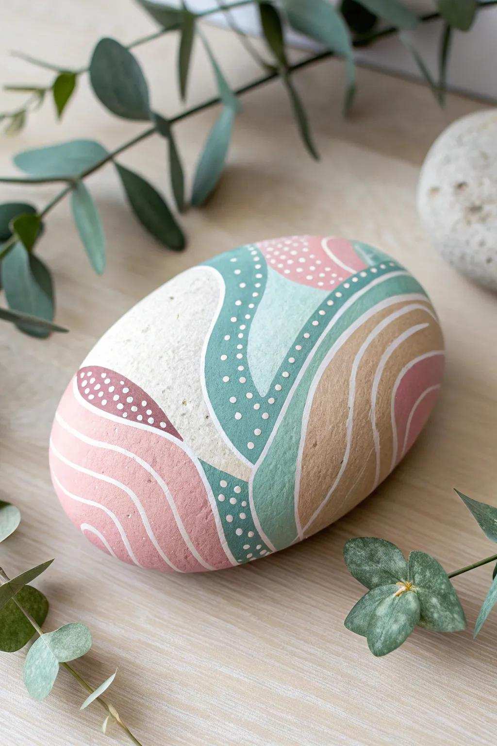 Embrace the sophistication of abstract art on nature's canvas—where artistry meets simplicity.
