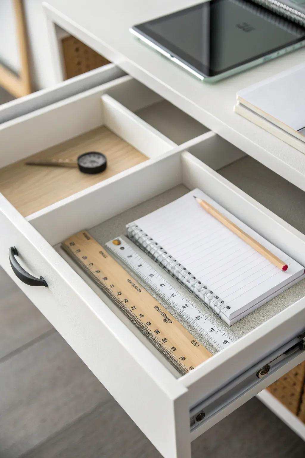 Embracing minimalism in your drawers cultivates mental clarity.