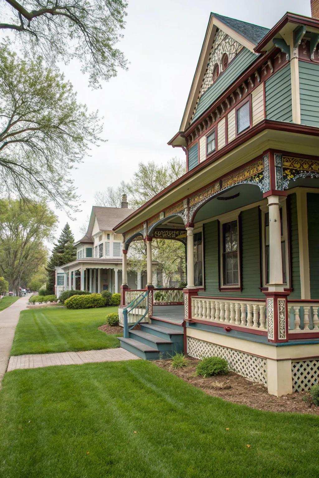 Emphasizing ornamental features can improve curb appeal.