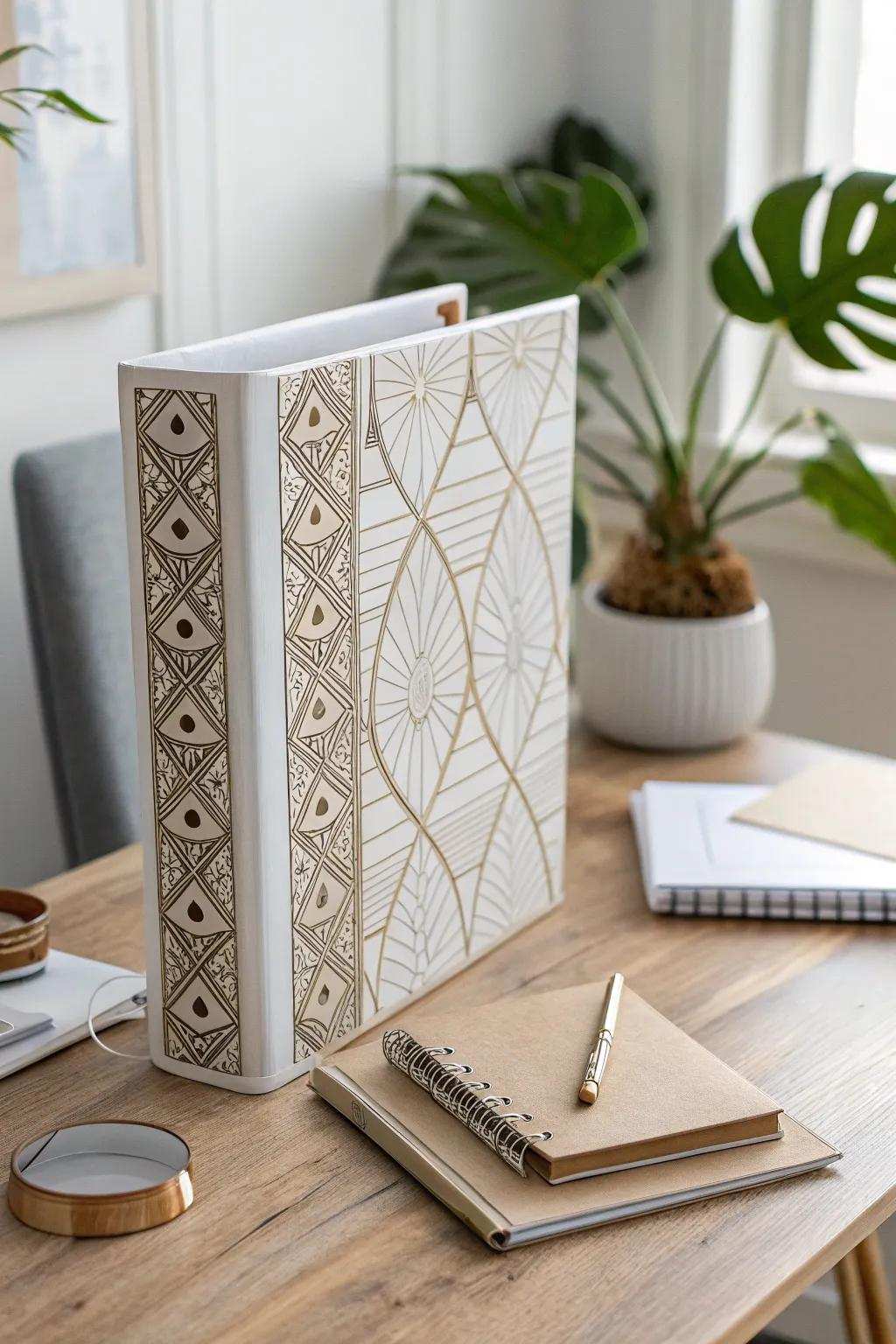 Enhance your organizational approach with elegant geometric patterns that blend style and functionality.