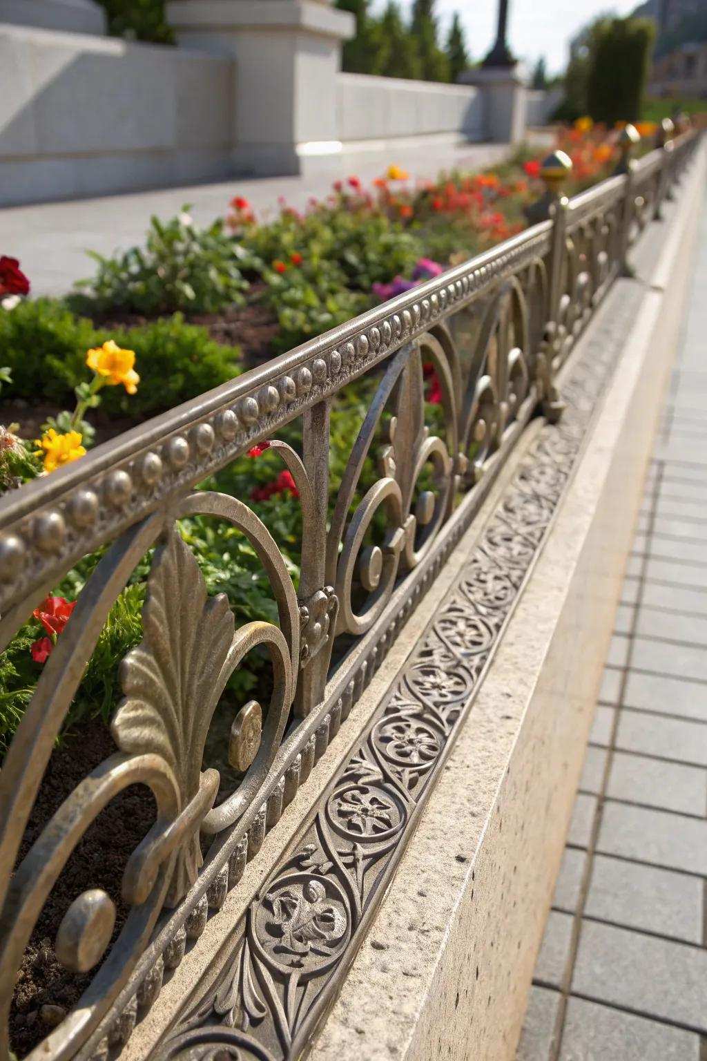 Enhance your respective botanic arrangement's elegance operating expertly fashioned metallic bordering.