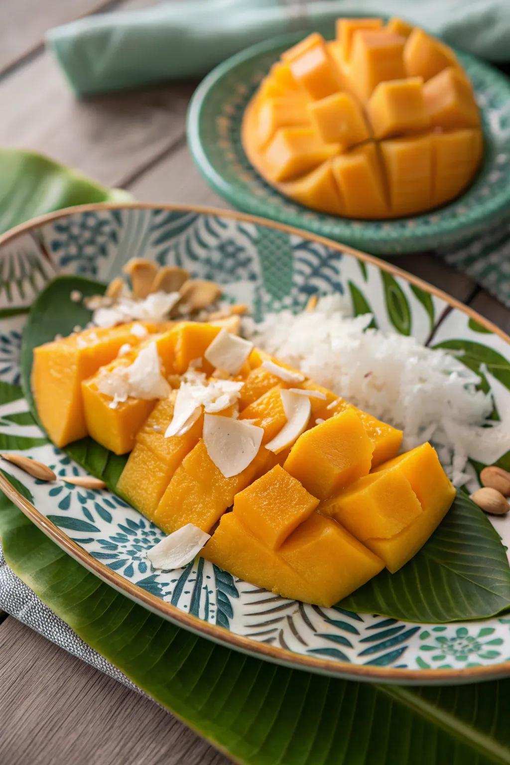 Escape to a paradise with an equatorial temptation cold plate.