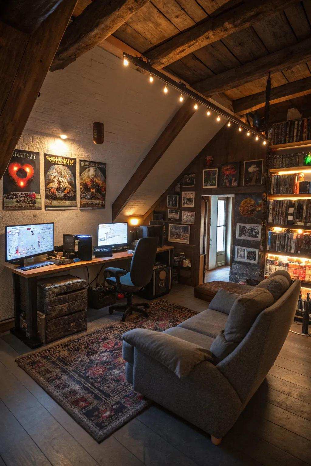 Escape to the attic.