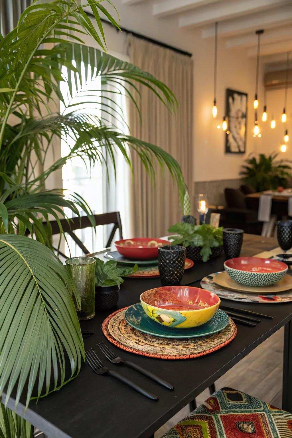 Exotic paradise featuring vibrant accents.