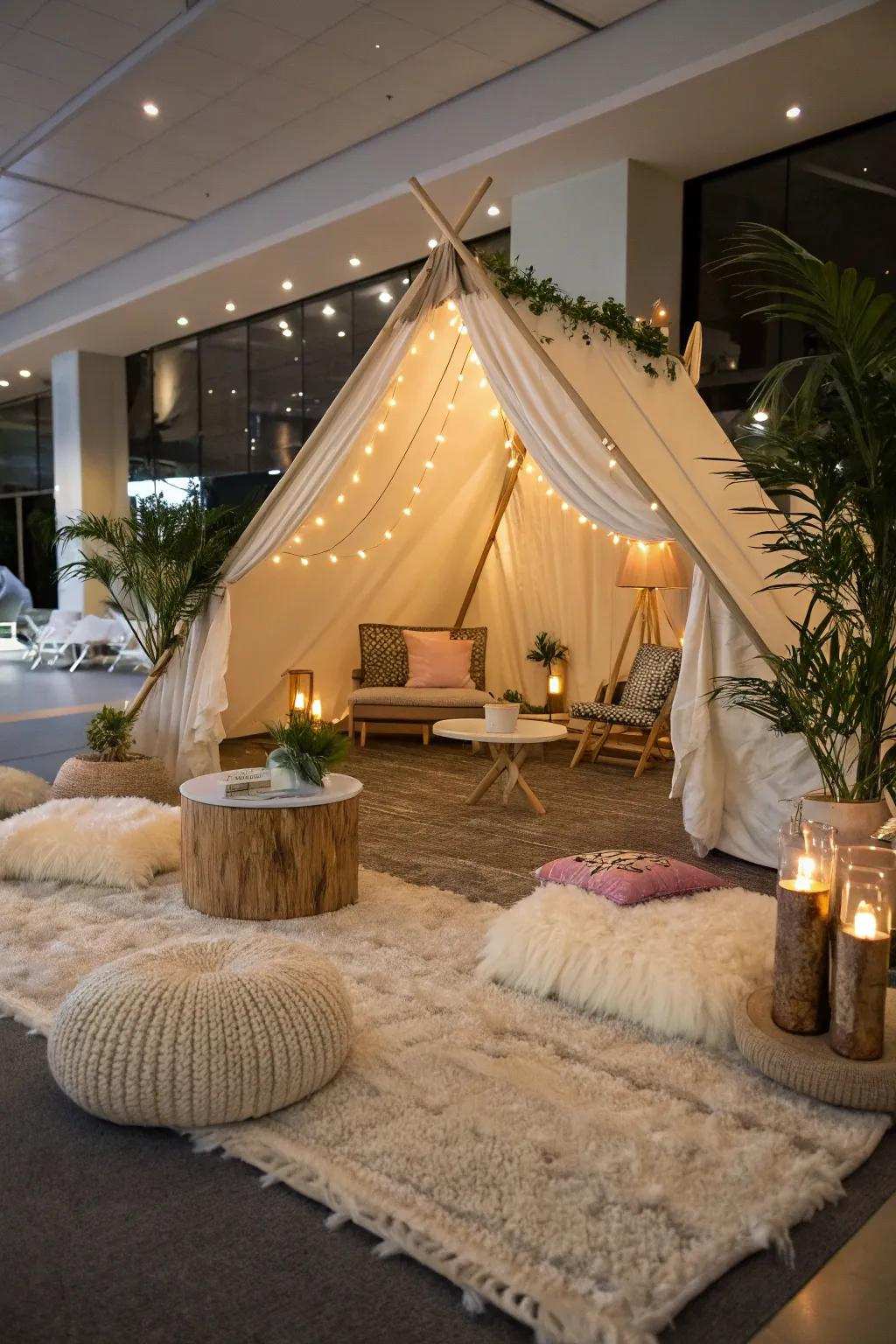 Experience the best of both worlds with a Luxury Outdoor Camping sleepover.