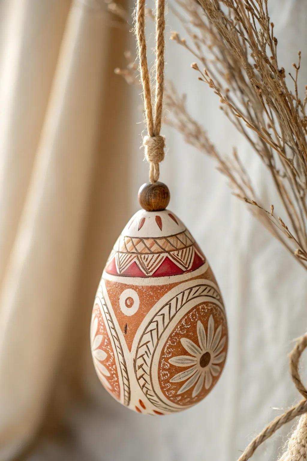 Express your boho spirit with this handmade clay charm, where effortlessness meets artistic talent.