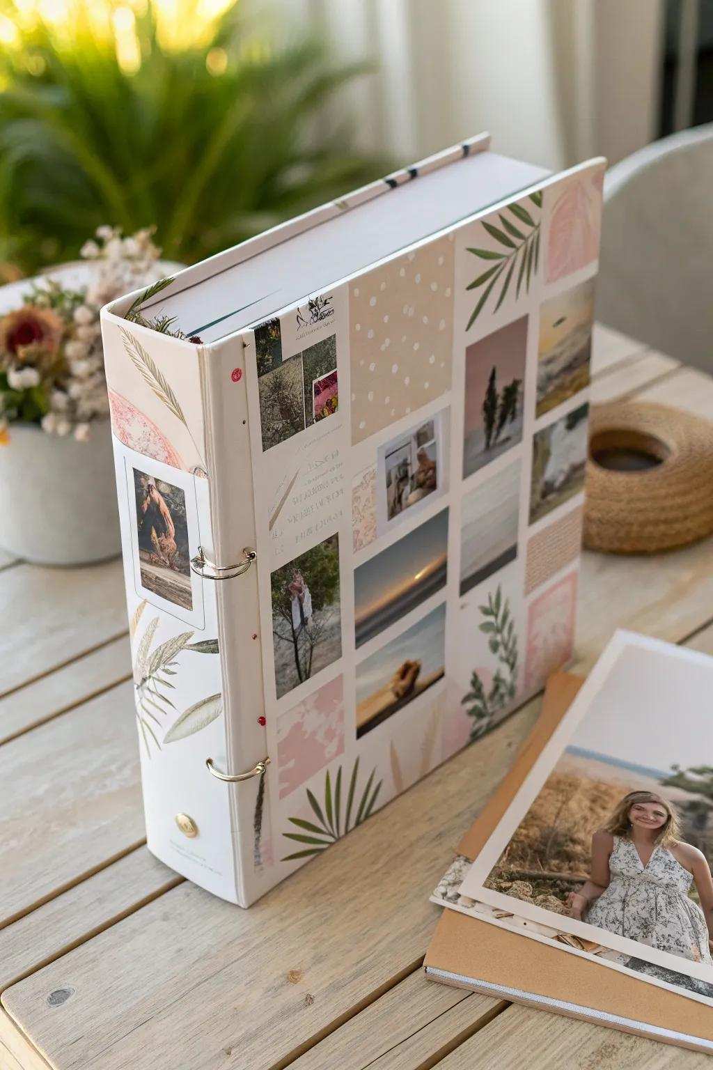 Express your creativity with a customized collage binder cover that showcases your unique story. 🌿✨